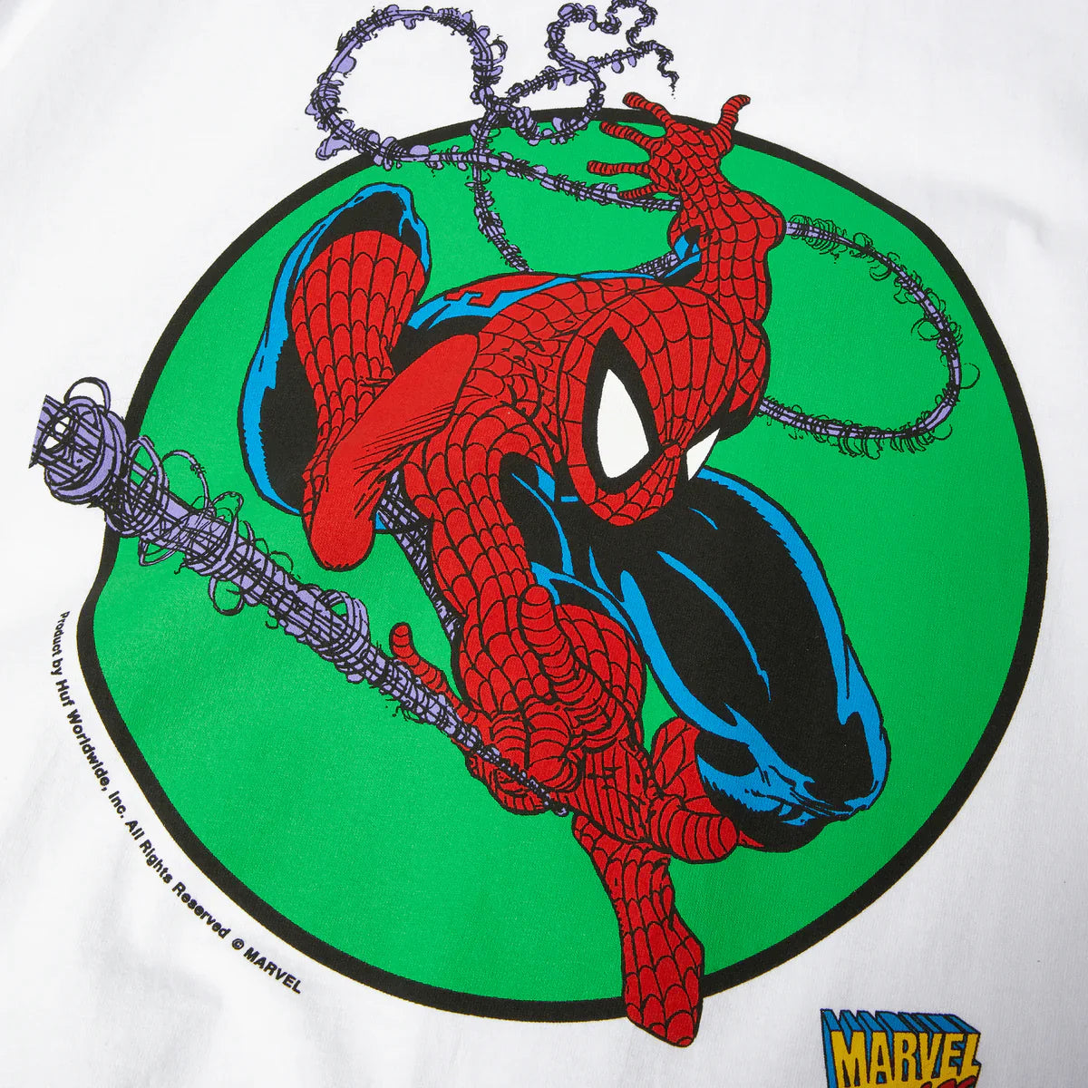 HUF x Marvel Spider-Man Three Hundred SS T-Shirt - White
