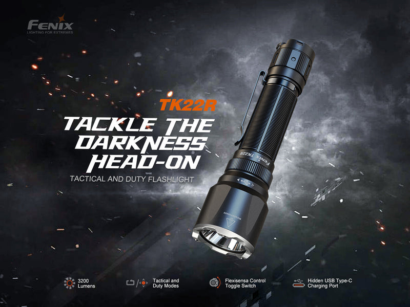 Load image into Gallery viewer, Fenix TK22R Rechargeable Tactical & Duty Flashlight
