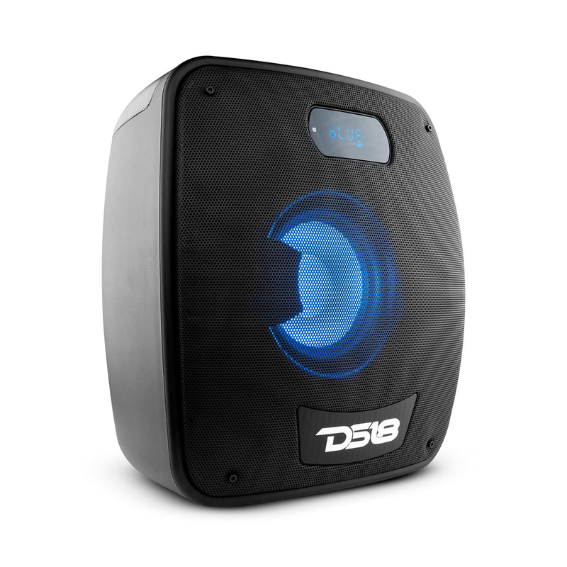 Load image into Gallery viewer, TLV 6.5" Amplified With Battery Self Powered Party Speaker With RGB LED Lights Bluetooth and TWS 200 Watts
