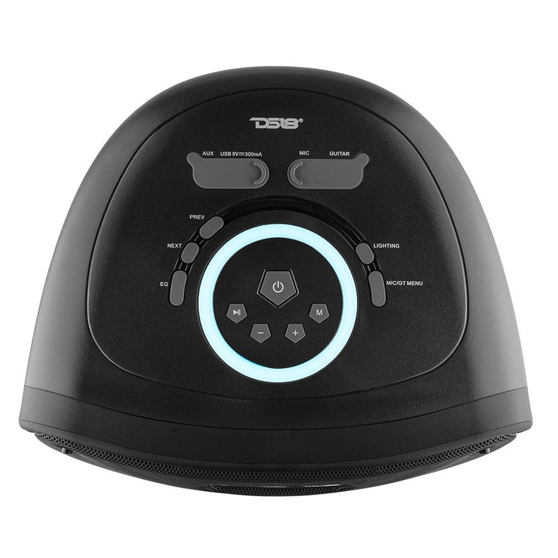 Load image into Gallery viewer, TLV 6.5" Amplified With Battery Self Powered Party Speaker With RGB LED Lights Bluetooth and TWS 200 Watts