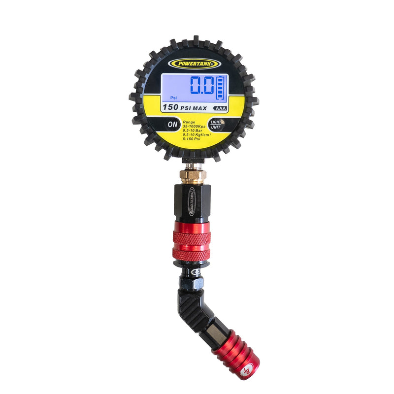 Load image into Gallery viewer, 150D TPG RED - 150 psi Back-Lit Digital Modular Tire Pressure Gauge