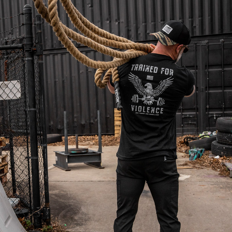 Load image into Gallery viewer, Trained for Violence Men's T-Shirt