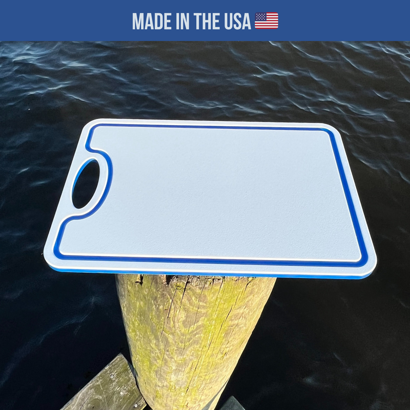 Load image into Gallery viewer, Made in the USA | Premium Cutting Board | Textured 1/2 inch HDPE UV Protected | Non-Skid or Mark Rubber Feet | Great for Boats & any Counter-top