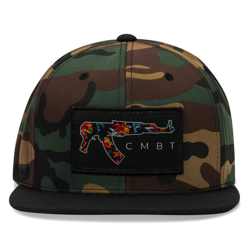 Load image into Gallery viewer, Tropical AK Patch SnapBack Hat