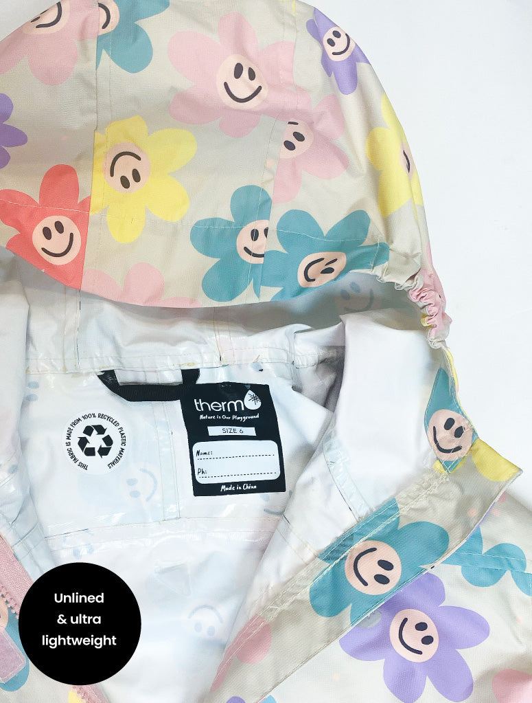 Load image into Gallery viewer, 10K Packaway Rainshell - Happy Daisy