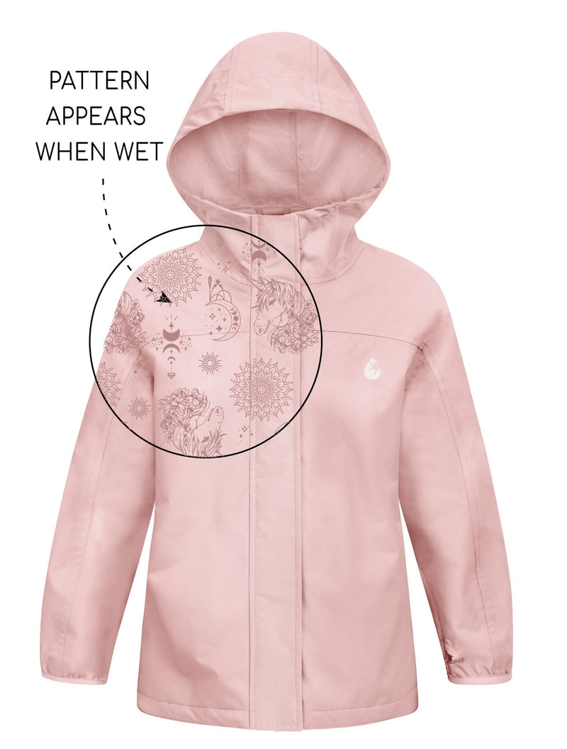 Load image into Gallery viewer, SplashMagic Rainshell - Dusky Pink | Celestial Unicorn