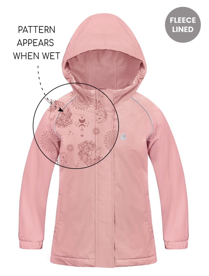 Load image into Gallery viewer, SplashMagic Storm Jacket - Dusky Pink | Celestial Unicorn