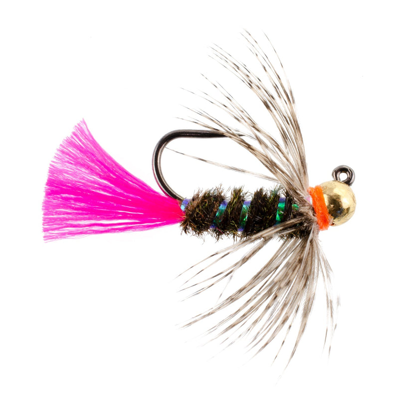 Load image into Gallery viewer, Tungsten Bead Jig Tactical Blow Torch Czech Nymph Euro Nymphing Fly - 6 Flies Size 14