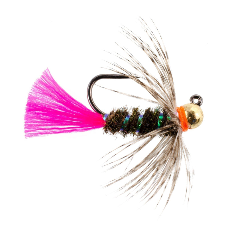 Load image into Gallery viewer, Tungsten Bead Jig Tactical Blow Torch Czech Nymph Euro Nymphing Fly - 1 Dozen Flies Size 14