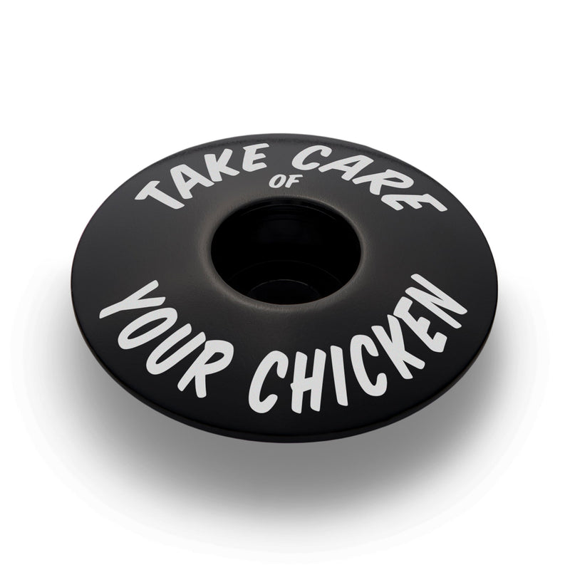 Load image into Gallery viewer, Take Care of Your Chicken Bicycle Headset Cap