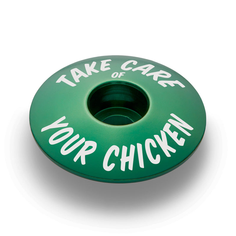 Load image into Gallery viewer, Take Care of Your Chicken Bicycle Headset Cap