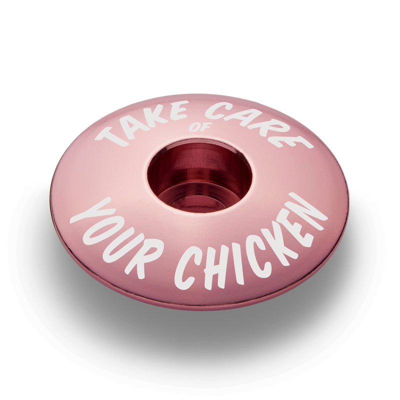 Load image into Gallery viewer, Take Care of Your Chicken Bicycle Headset Cap