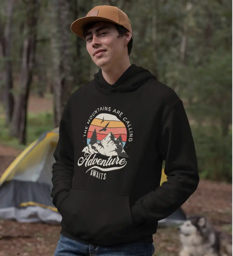 Load image into Gallery viewer, The Mountains Are Calling Unisex Hoodie