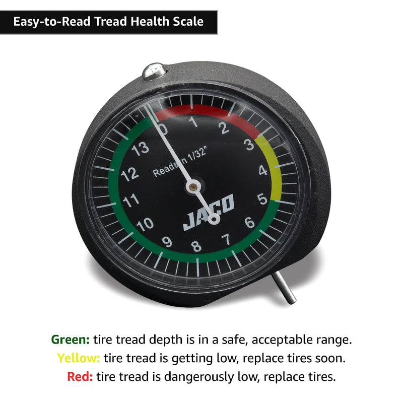 Load image into Gallery viewer, TreadPro Tire Tread Depth Gauge, Dial Type (Reads in 1/32 inch)