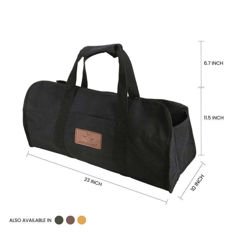 Load image into Gallery viewer, Tote Shape Canvas Firewood Log Carriers