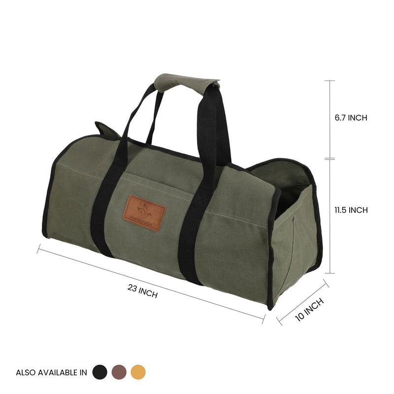 Load image into Gallery viewer, Tote Shape Canvas Firewood Log Carriers