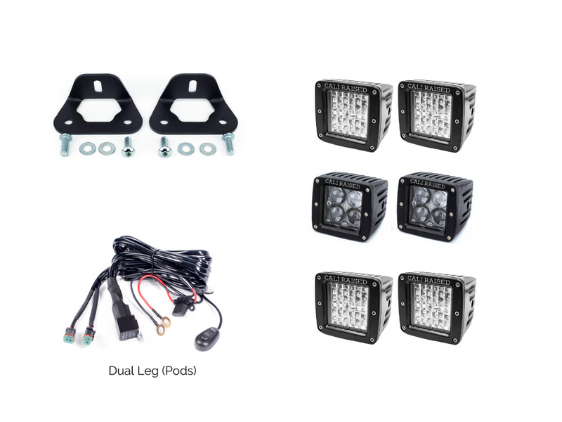 Load image into Gallery viewer, Bed Rail LED Pod Brackets Kit For Toyota Truck