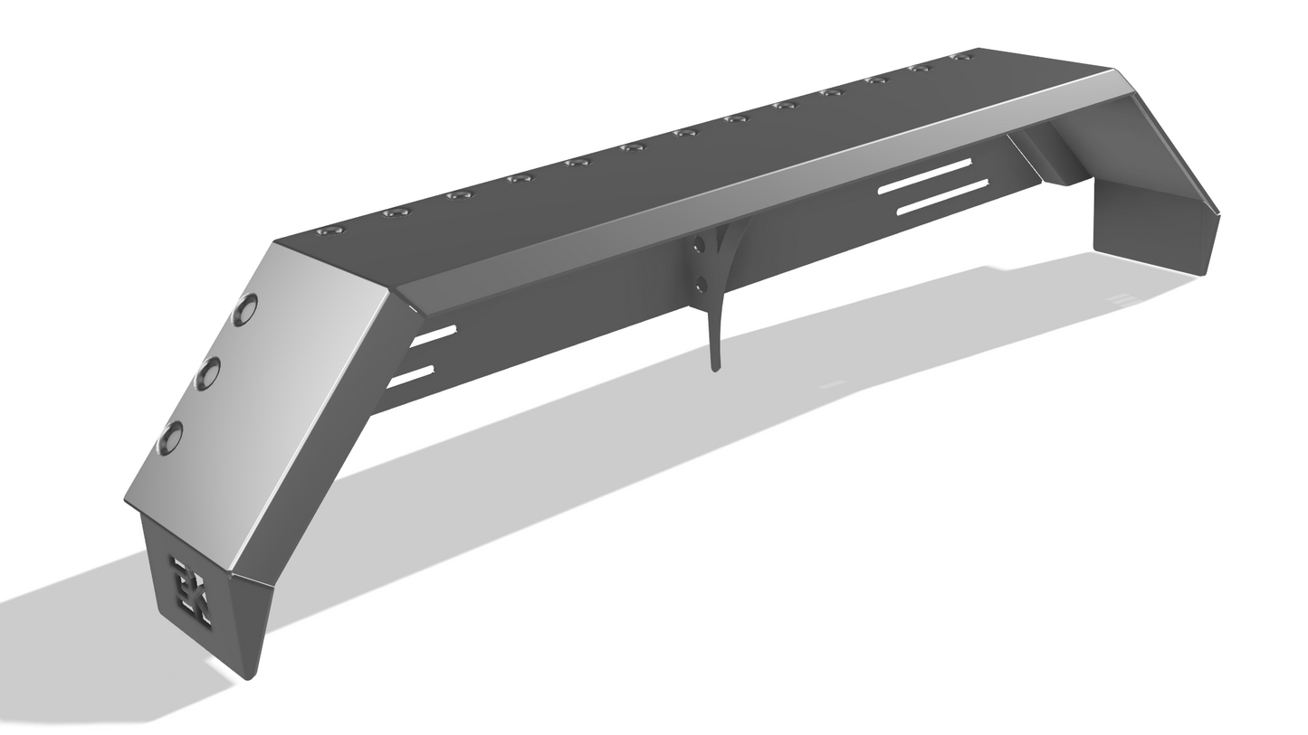 Heavy Duty Weld on DIY Drive Over Trailer Fender Kit Bare Steel - Pair - Skoutley Outdoors LLC