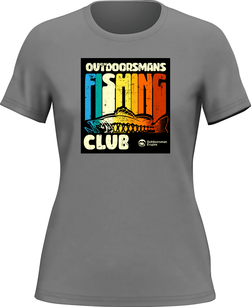 Load image into Gallery viewer, Outdoorsman Fishing Club T-Shirt for Women