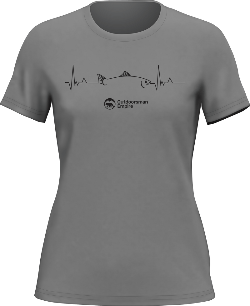 Load image into Gallery viewer, Fishing Cardiogram T-Shirt for Women