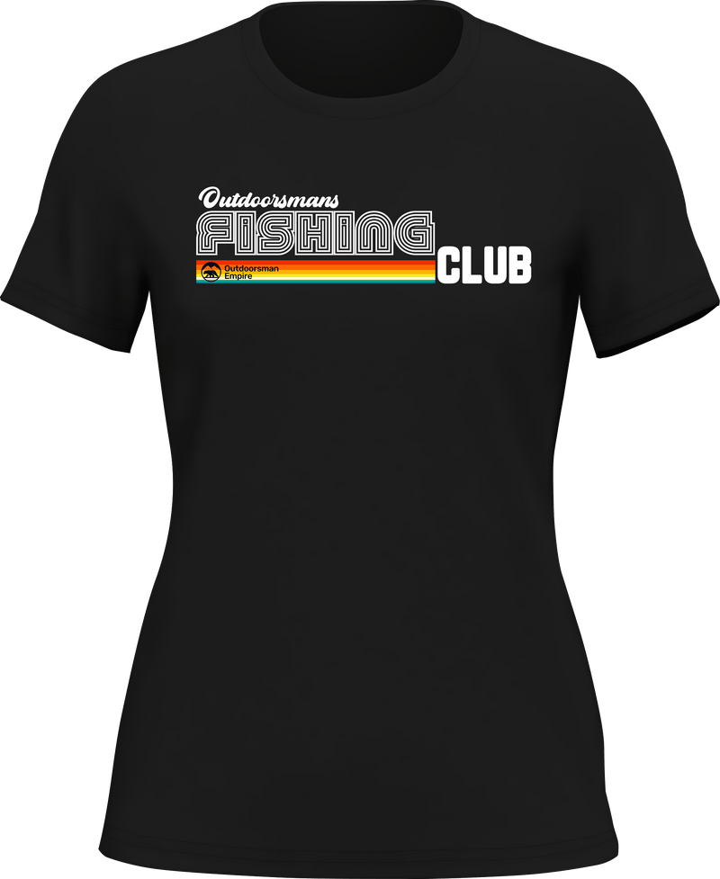 Load image into Gallery viewer, Outdoorsman Fishing Club Disco T-Shirt for Women