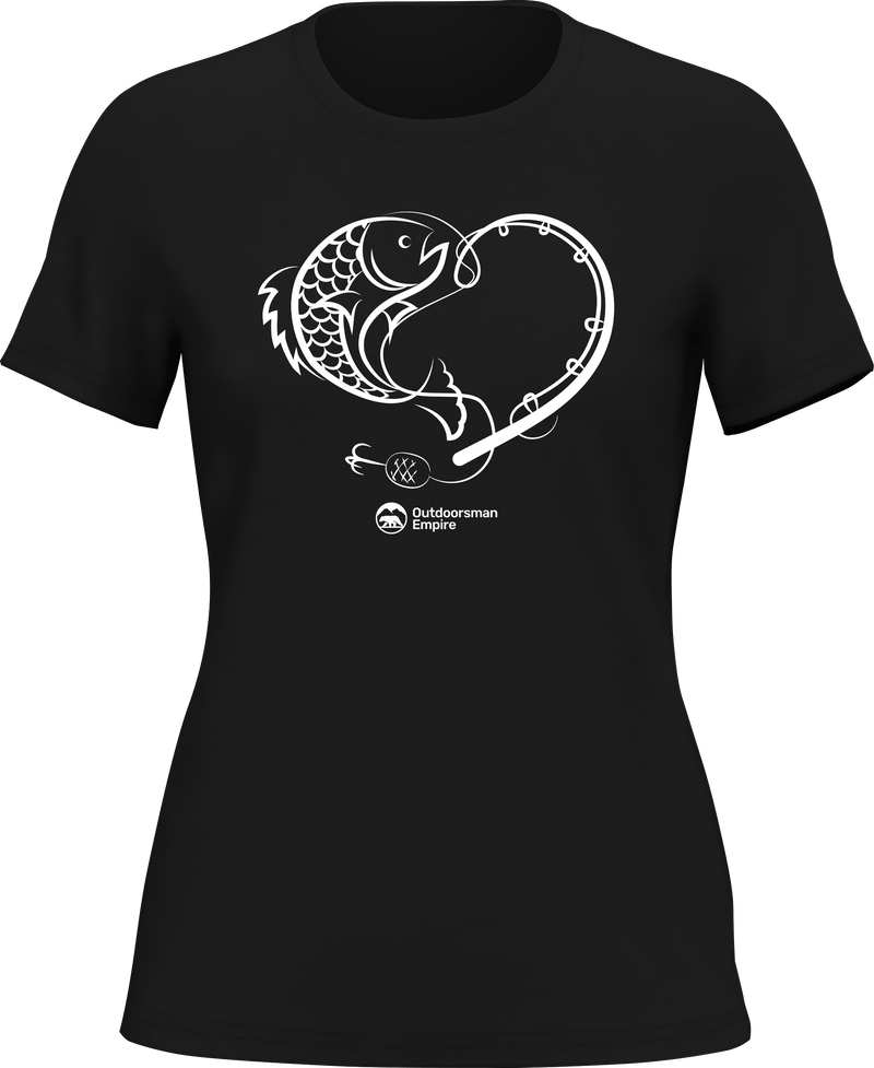 Load image into Gallery viewer, Fishing Heart T-Shirt for Women