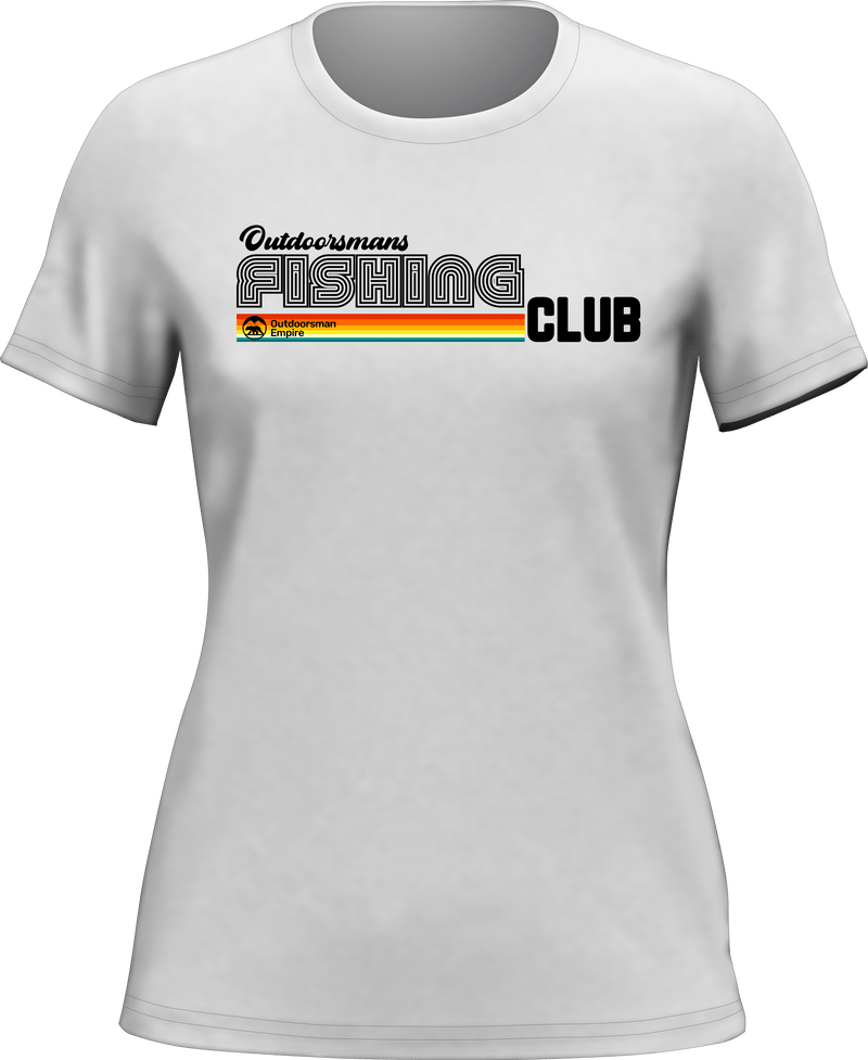 Load image into Gallery viewer, Outdoorsman Fishing Club Disco T-Shirt for Women