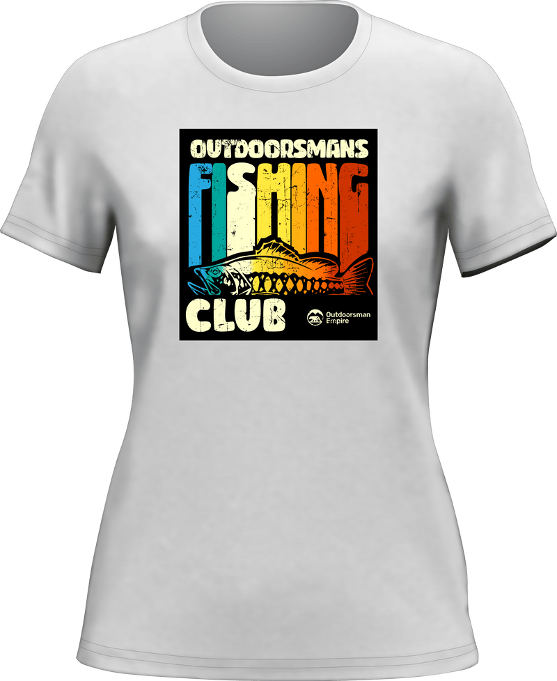 Load image into Gallery viewer, Outdoorsman Fishing Club T-Shirt for Women