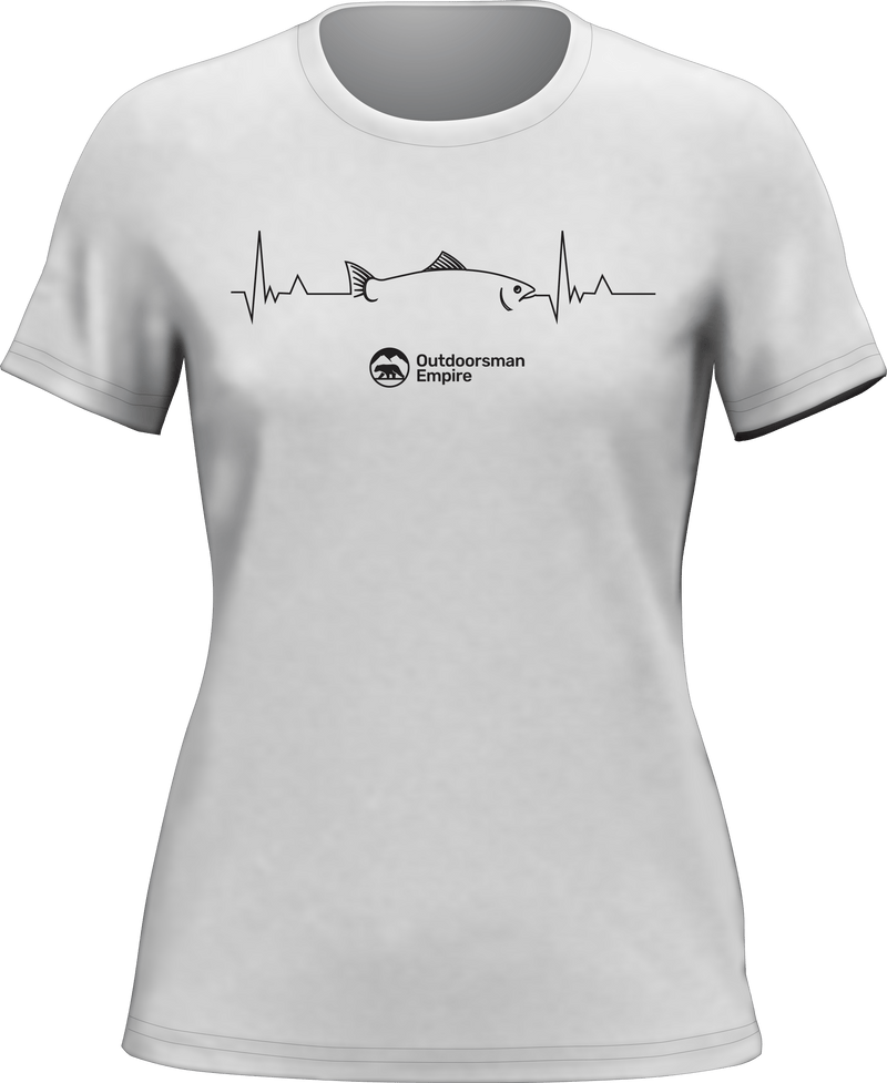 Load image into Gallery viewer, Fishing Cardiogram T-Shirt for Women