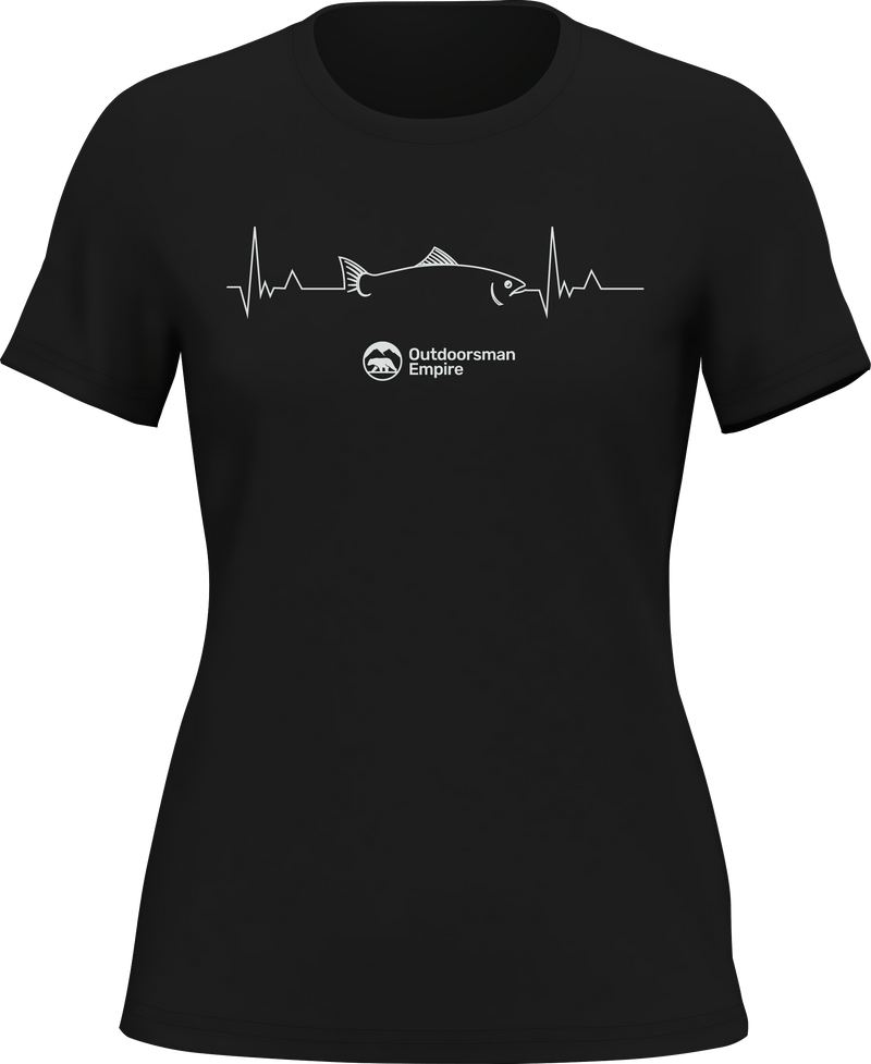 Load image into Gallery viewer, Fishing Cardiogram T-Shirt for Women