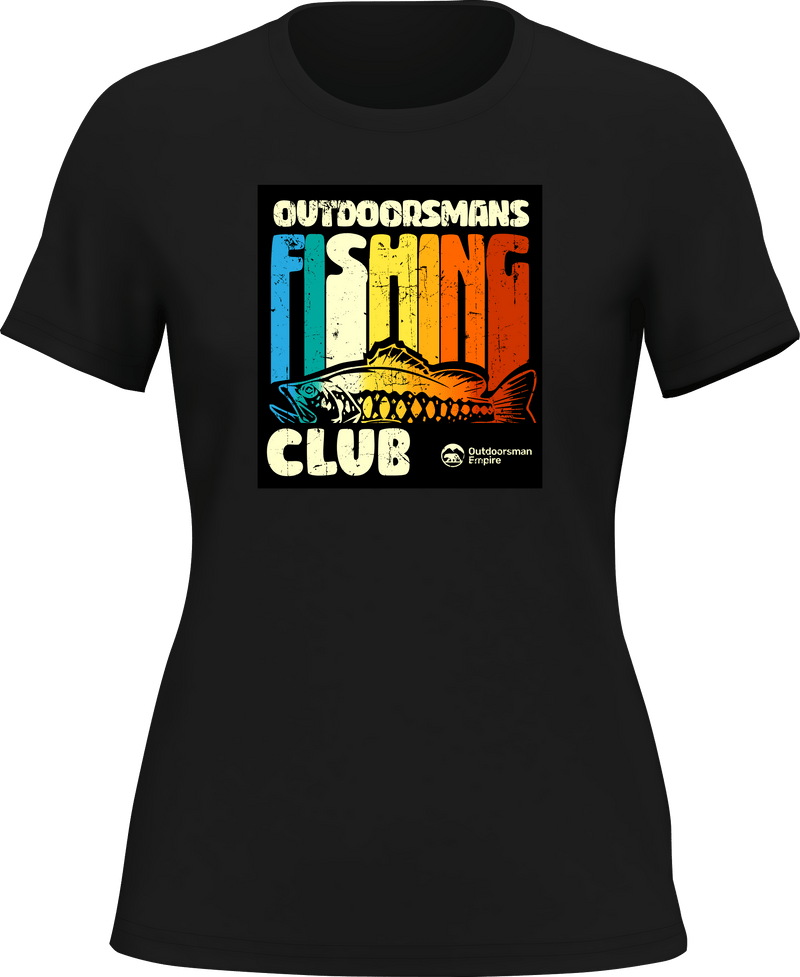 Load image into Gallery viewer, Outdoorsman Fishing Club T-Shirt for Women