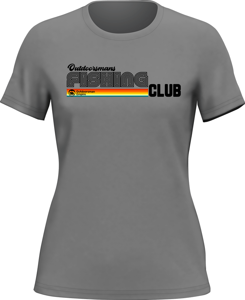 Load image into Gallery viewer, Outdoorsman Fishing Club Disco T-Shirt for Women