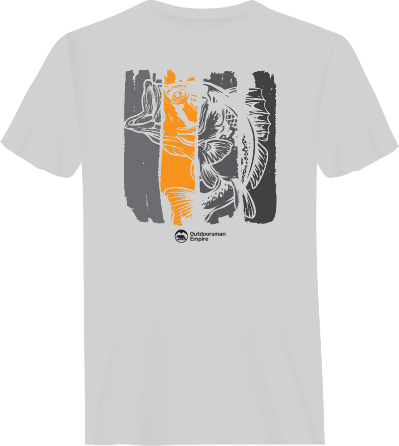 Load image into Gallery viewer, Fishing Grunge Bars Man T-Shirt