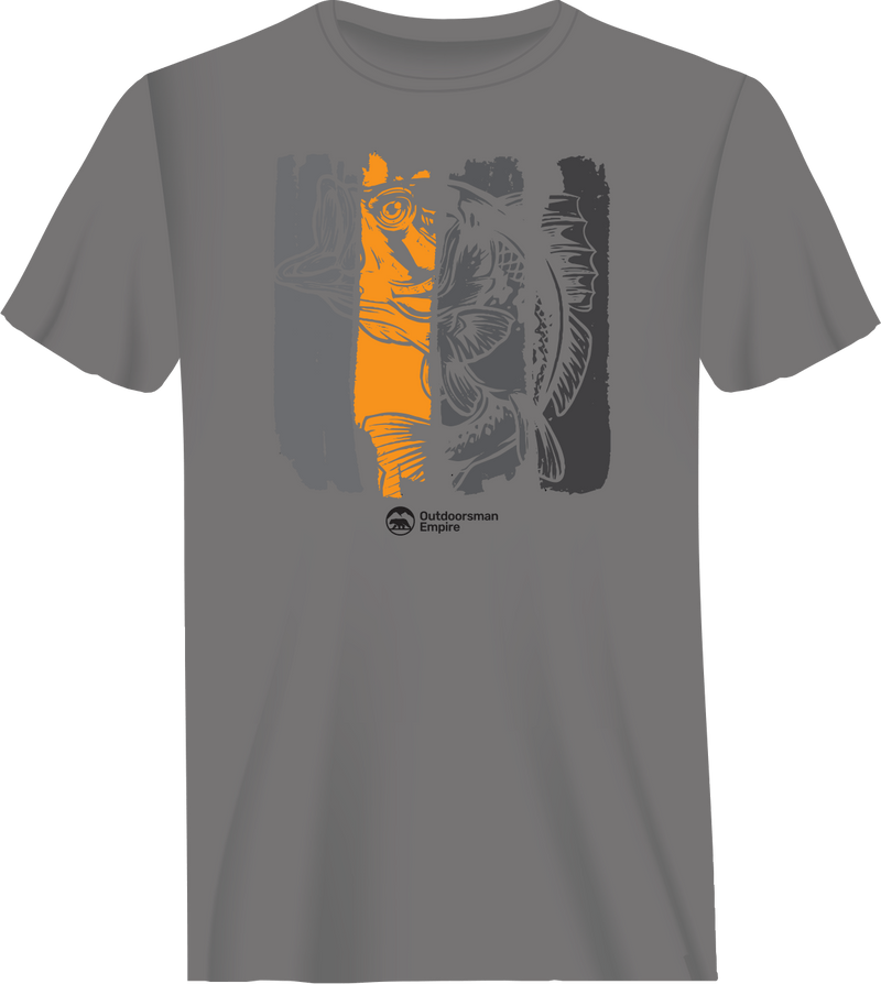 Load image into Gallery viewer, Fishing Grunge Bars Man T-Shirt