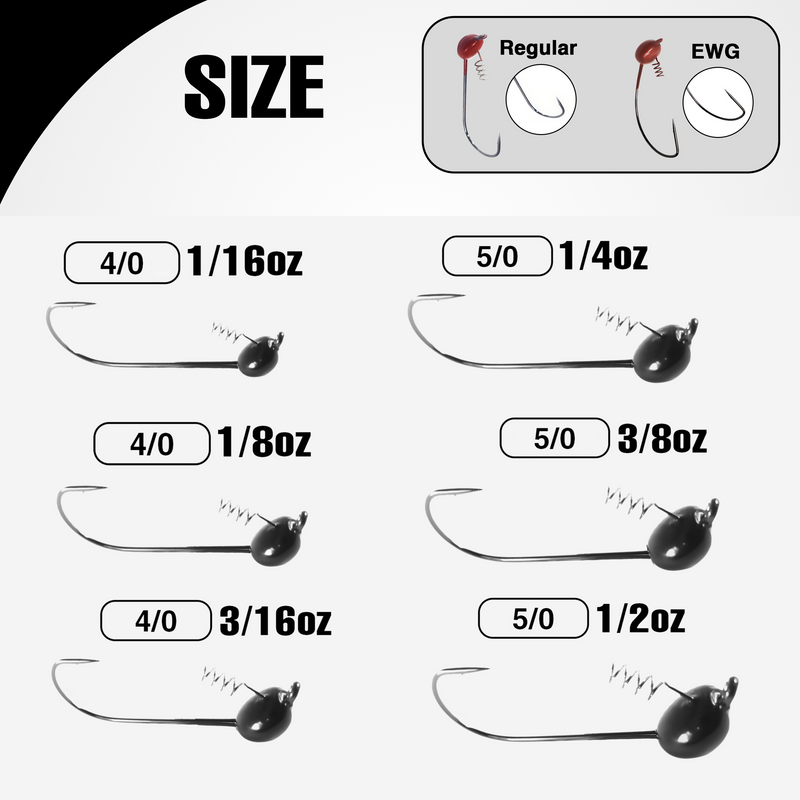Load image into Gallery viewer, Reaction Tackle Tungsten Shaky Head Jigs 5-Pack