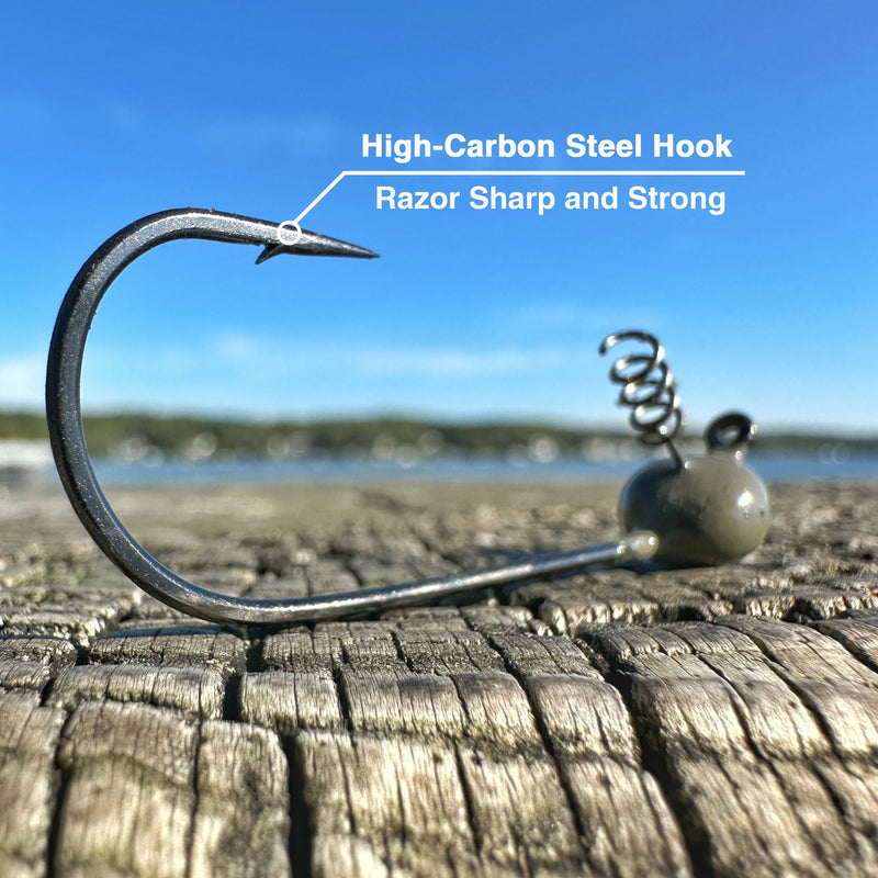 Load image into Gallery viewer, Reaction Tackle Tungsten Shaky Head Jigs 5-Pack