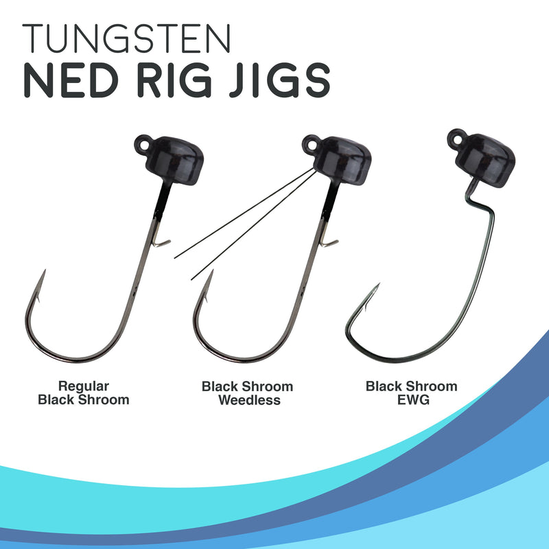 Load image into Gallery viewer, Reaction Tackle Tungsten Ned Rig-Shroom Jigs (5-Pack)