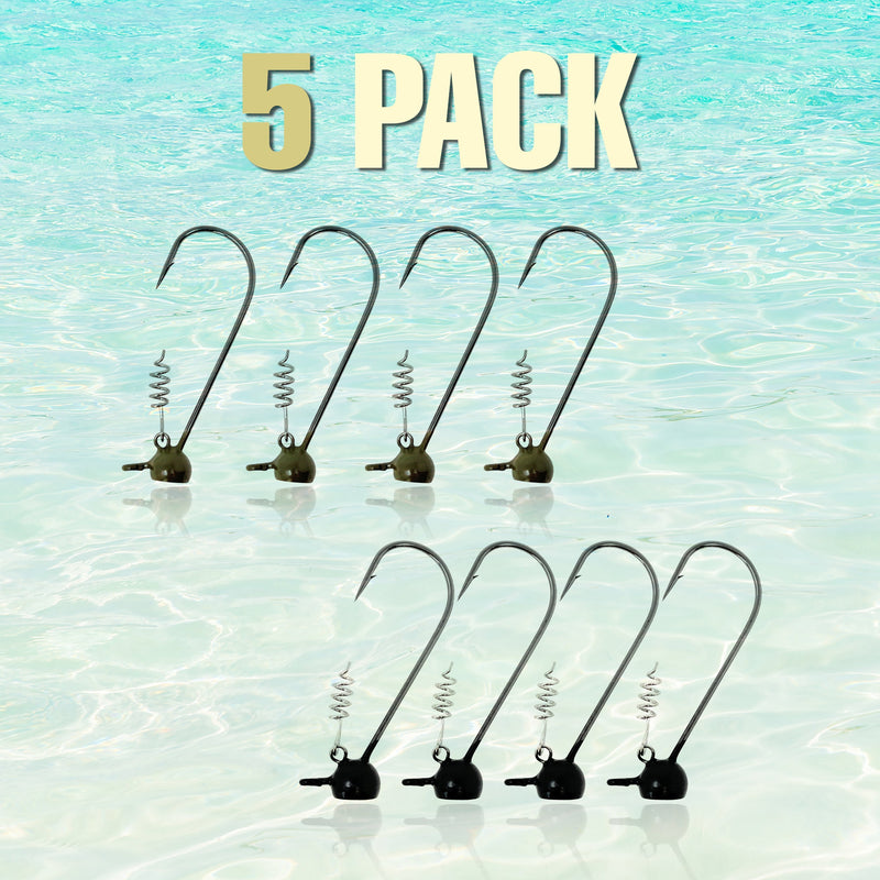Load image into Gallery viewer, Reaction Tackle Tungsten Stand-Up Shaky Head Jigs (5 pack)