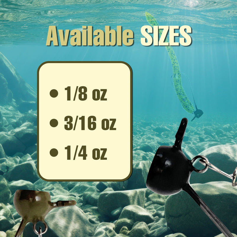 Load image into Gallery viewer, Reaction Tackle Tungsten Stand-Up Shaky Head Jigs (5 pack)