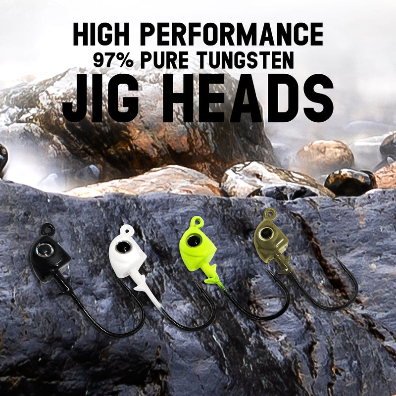 Load image into Gallery viewer, Reaction Tackle Tungsten Swimbait Jig Heads (5-Pack)