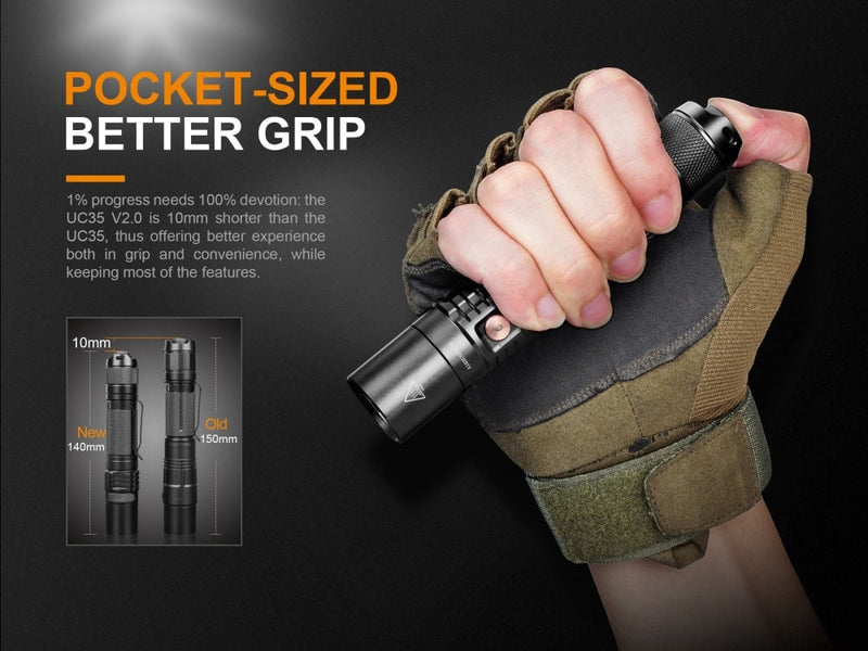 Load image into Gallery viewer, Fenix UC35 V2.0 LED Rechargeable EDC Flashlight
