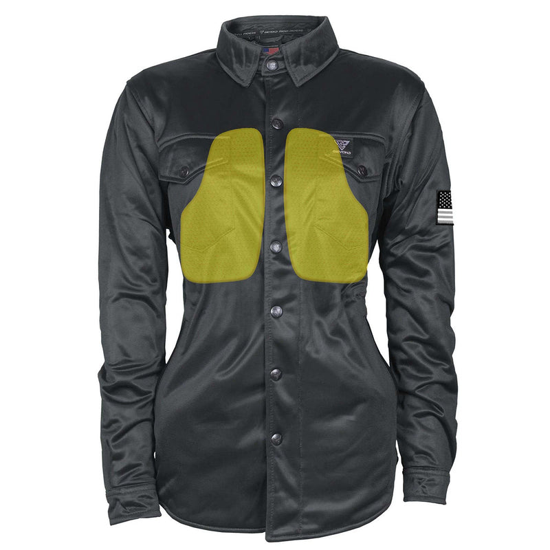 Load image into Gallery viewer, Ultra Protective Shirt for Women - Black Solid with Pads