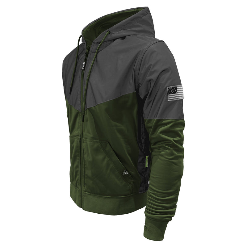 Load image into Gallery viewer, Ultra Reflective Hoodie Army Green Nebula