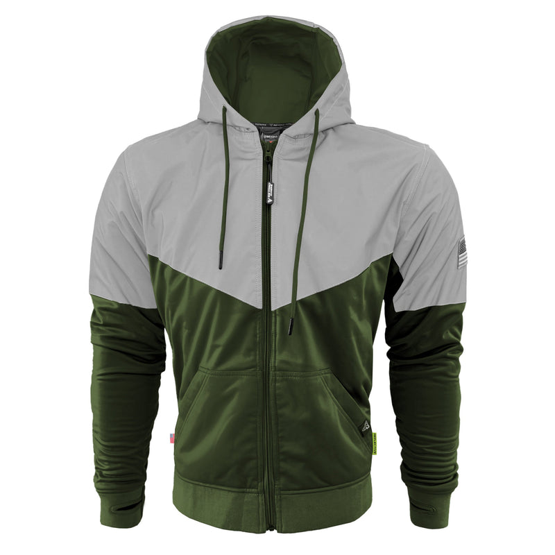 Load image into Gallery viewer, Ultra Reflective Hoodie Army Green Eclipse