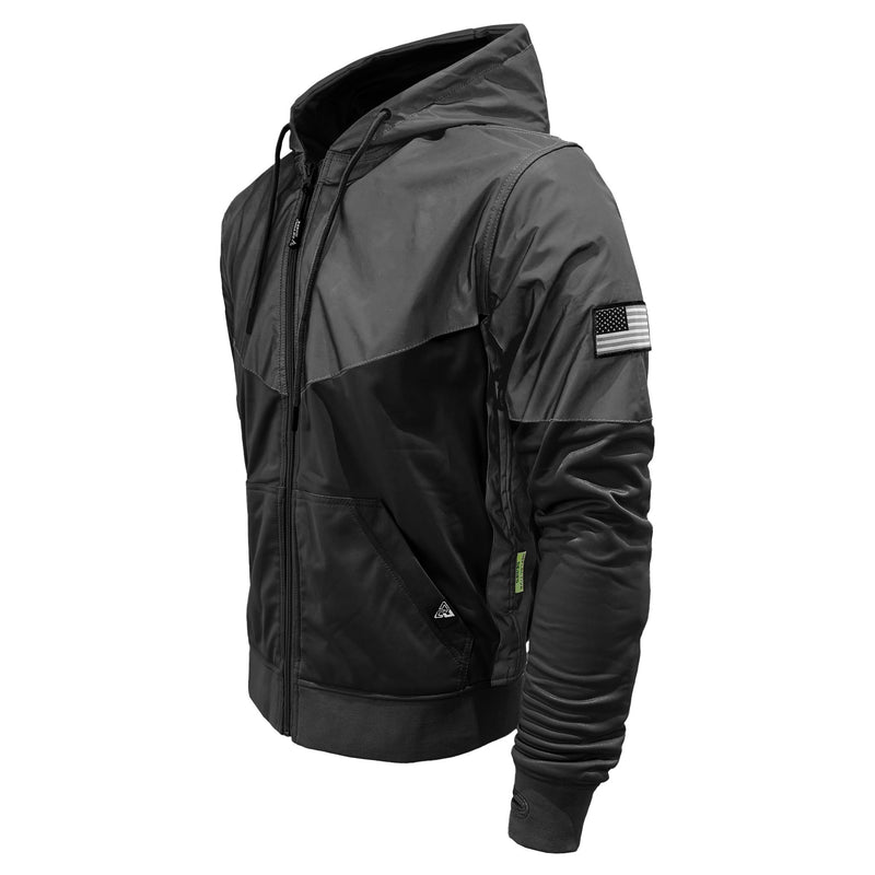Load image into Gallery viewer, Ultra Reflective Hoodie "Nightfall Nebula" - Black and Black