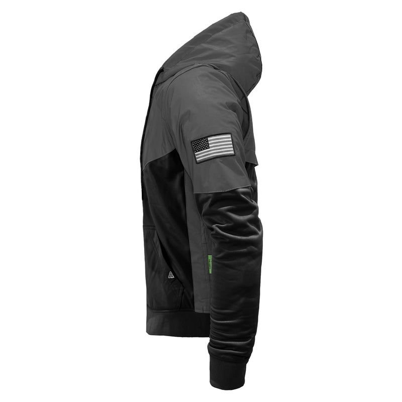 Load image into Gallery viewer, Ultra Reflective Hoodie "Nightfall Nebula" - Black and Black