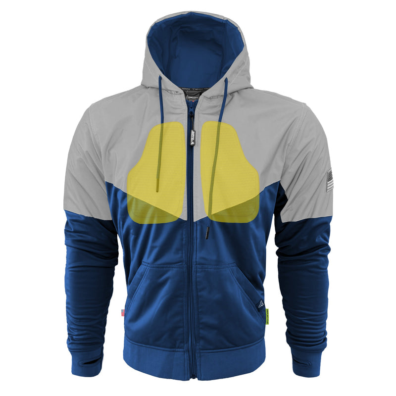 Load image into Gallery viewer, Ultra Reflective Hoodie Blue Eclipse