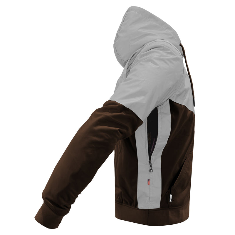 Load image into Gallery viewer, Ultra Reflective Hoodie Brown Eclipse with Pads