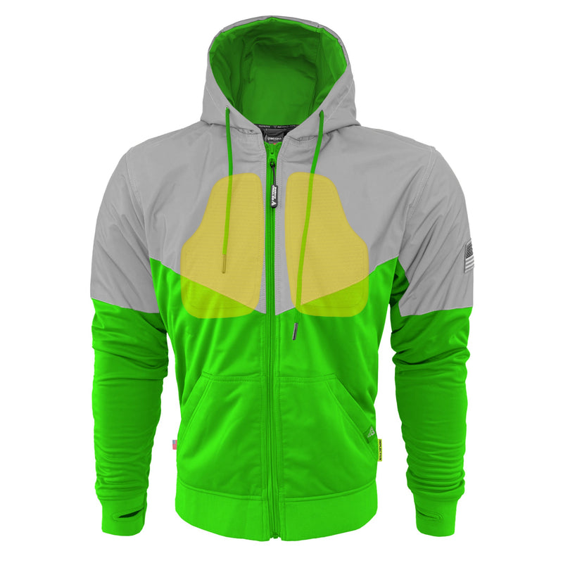 Load image into Gallery viewer, Ultra Reflective Hoodie Green Eclipse