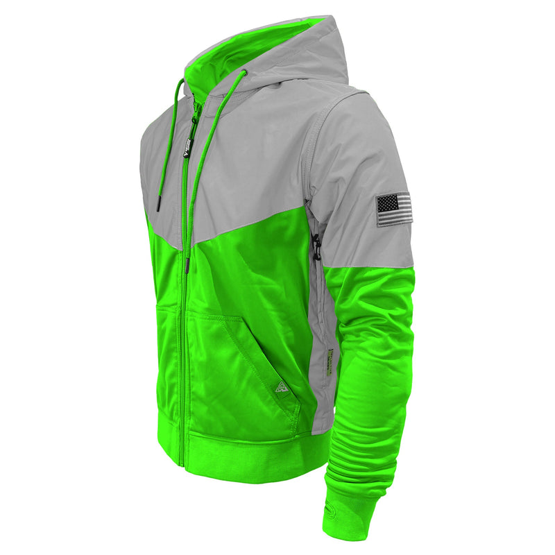 Load image into Gallery viewer, Ultra Reflective Hoodie Green Eclipse